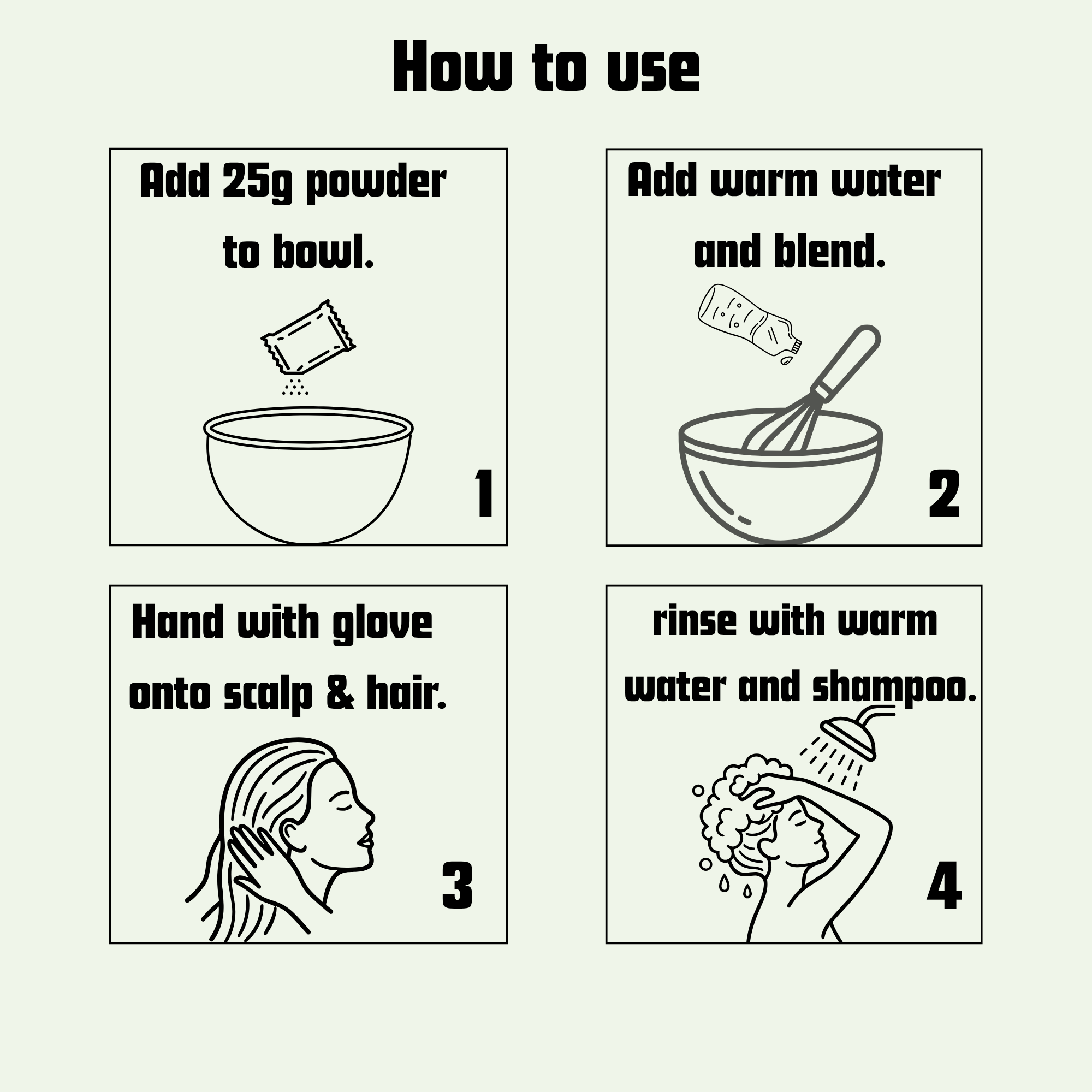 How to use Vedira hair mask — 4 steps